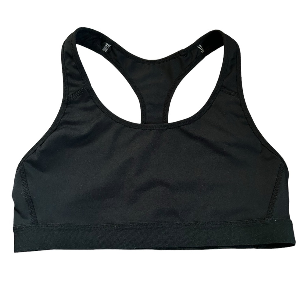 Champion C9 Racerback Duodry Sports Bra Black Sporty Active Fitness Yoga Large - Picture 7 of 7